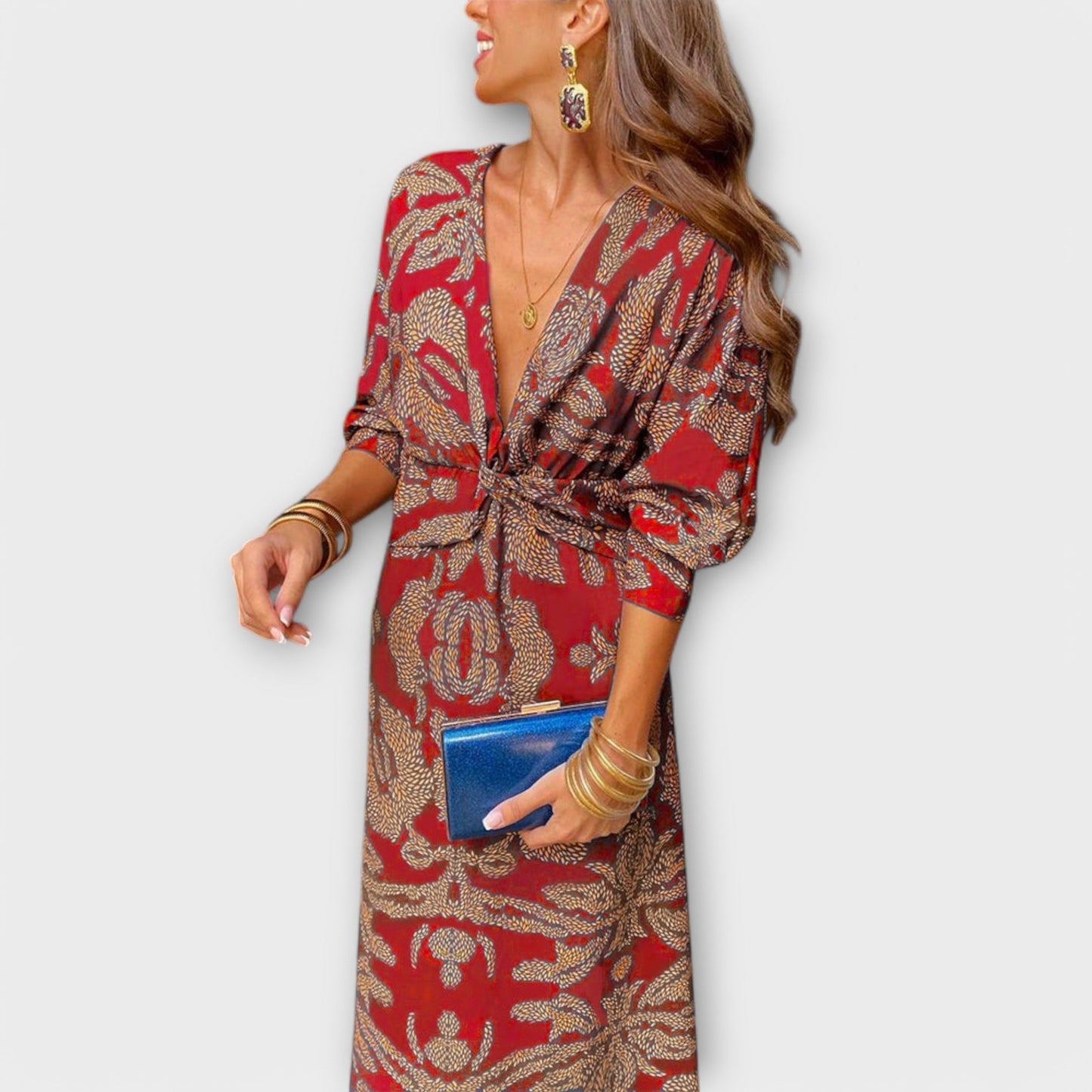 Oriana - Elegant Long Sleeve Dress