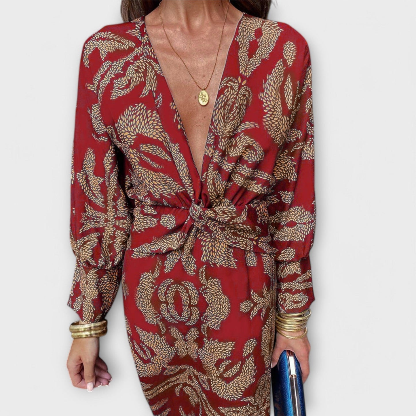 Oriana - Elegant Long Sleeve Dress