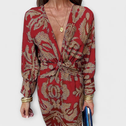 Oriana - Elegant Long Sleeve Dress