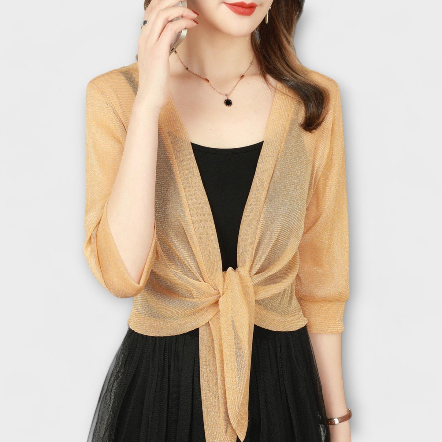 Olivia - Open Front Blouse