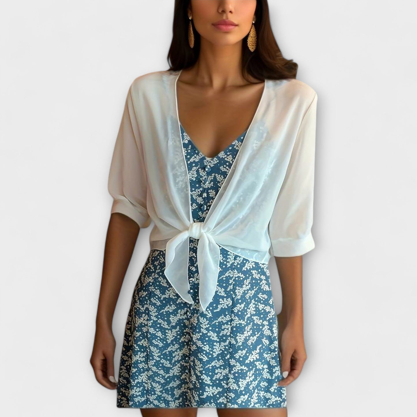 Olivia - Open Front Blouse