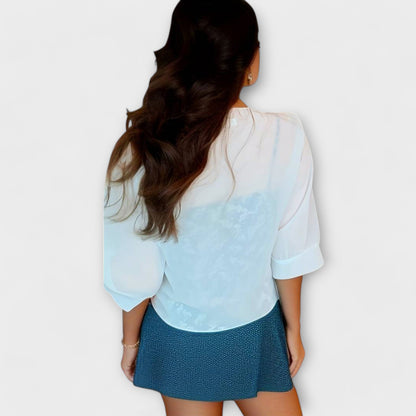 Olivia - Open Front Blouse